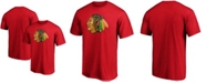 Fanatics Men's Red Chicago Blackhawks Team Primary Logo T-shirt